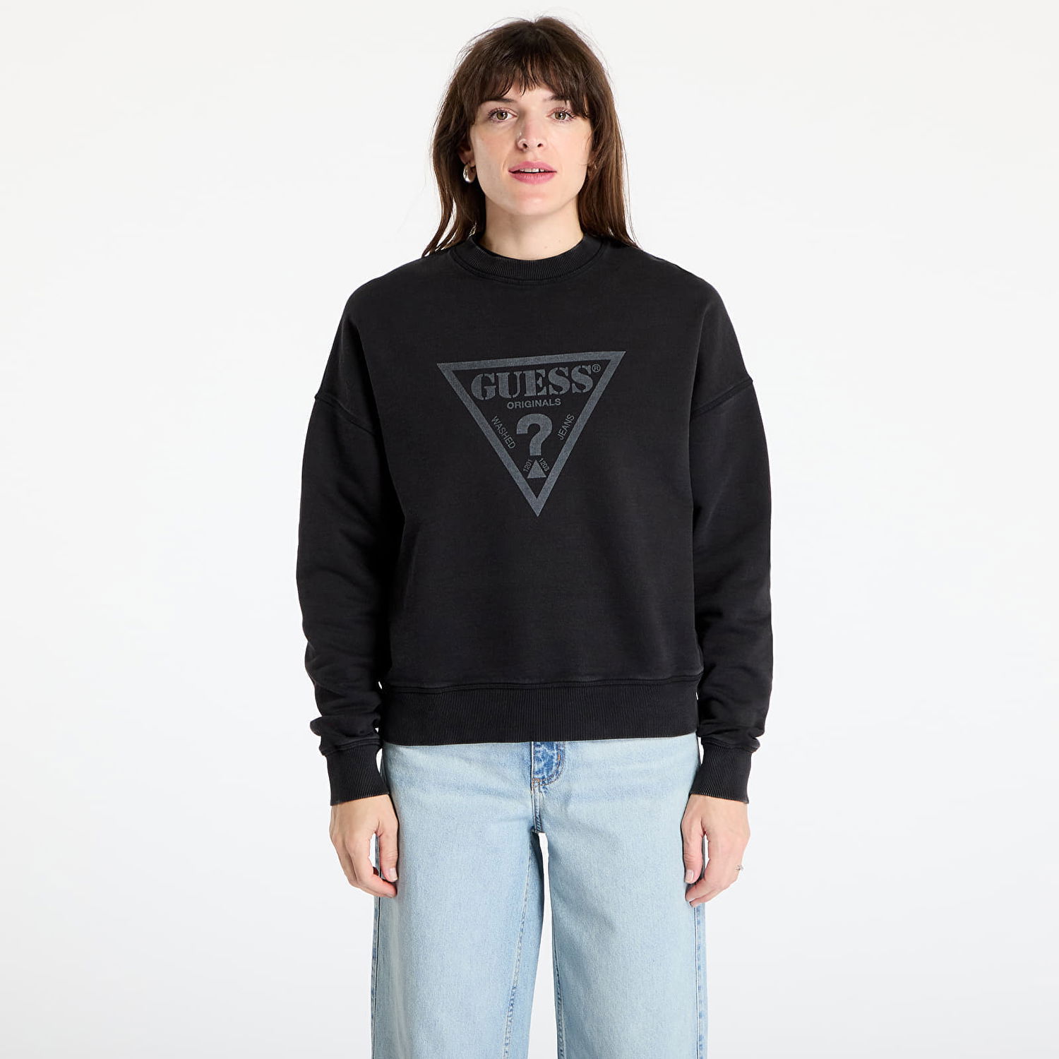 Mikina GUESS GUESS Originals Sweatshirt Čierna | W5GQ03K68I4-JTMU, 0