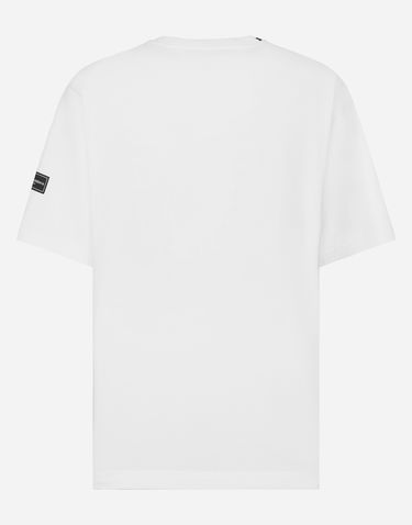 Tričko Dolce & Gabbana Short-sleeved T-shirt With Dg Logo Patch Biela | G8PN9ZG7M2FW0800, 1