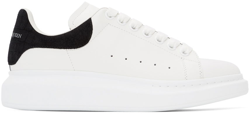 Tenisky a topánky Alexander McQueen Croc Oversized Sneakers "White & Black" Biela | 625162WHZ4K, 0