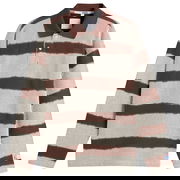 Martine Rose Long Sleeve Ribbed Wavy Stripe Polo