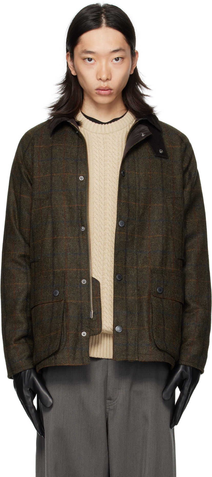 Bunda Barbour Barbour Bedale Check Wool Jacket Zelené | MWO0288OL91