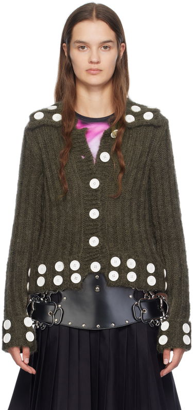 Sveter Chopova Lowena Chopova Lowena Button Embellished Cardigan Zelené | 5191, 0