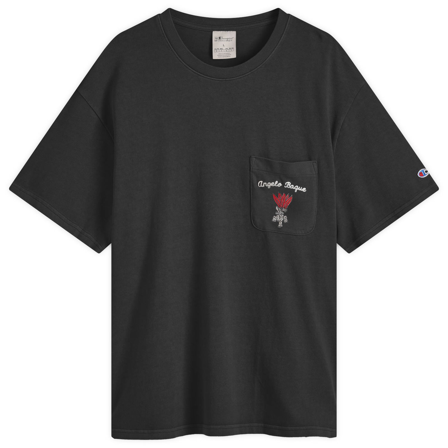 Tričko Champion Graphic Pocket T-Shirt Čierna | GP205099-XAQDG, 0
