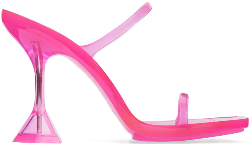 Starostlivosť o obuv Amina Muaddi Amina Muaddi Brito Slipper Heeled Sandals Ružová | 11S333534BRI, 0