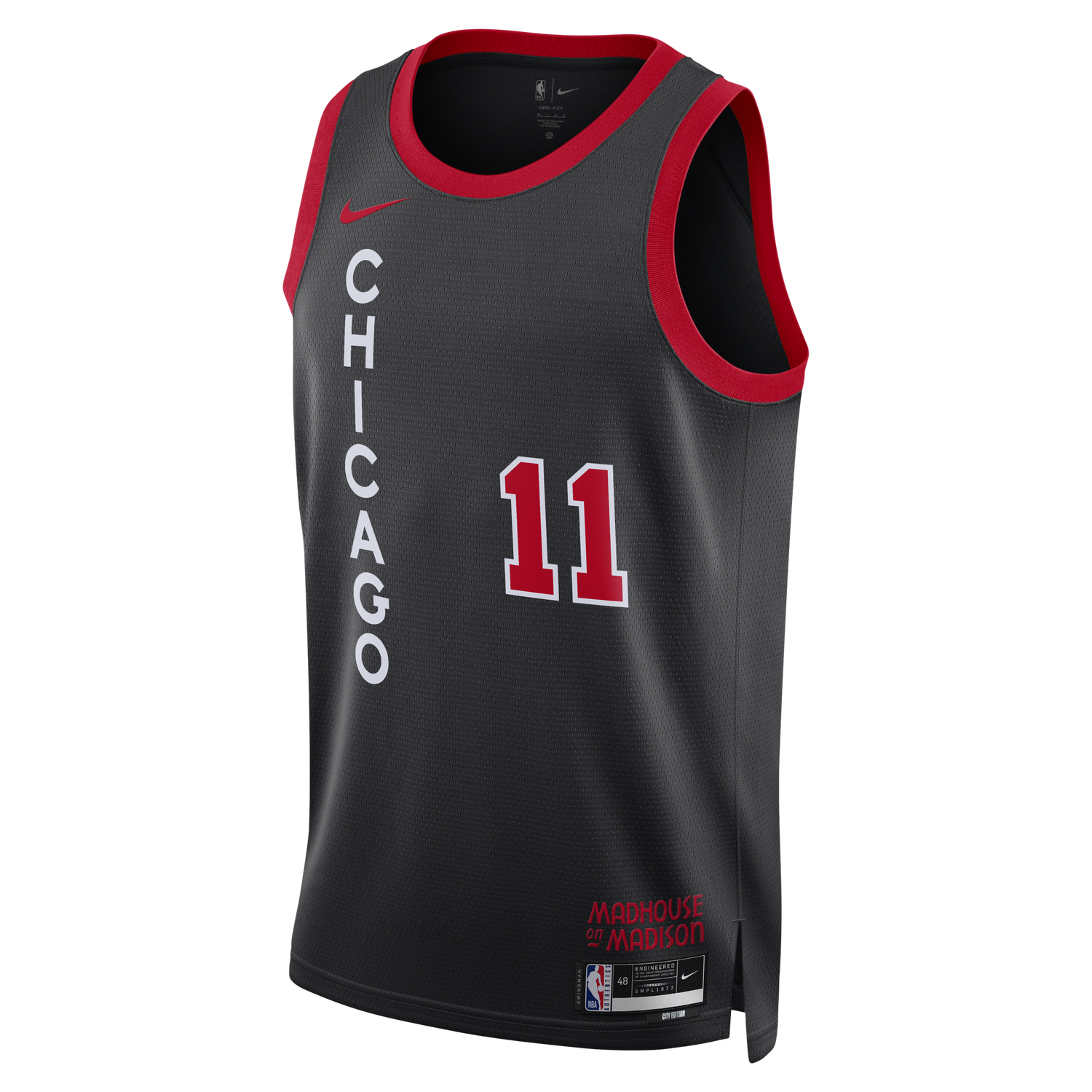 Tielko Nike Dri-FIT NBA Swingman DeMar DeRozan Chicago Bulls City Edition 2023/24 - Čierna | DX8497-011, 0