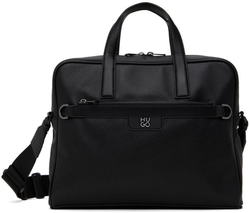 Tote bag BOSS Stacked Logo Briefcase Čierna | 50529483, 0