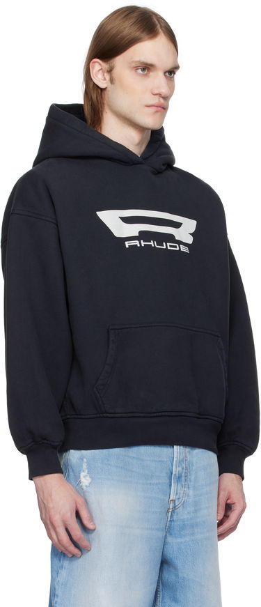 Mikina Rhude Rhude Campione Hoodie Čierna | RHSS25HO07012, 1