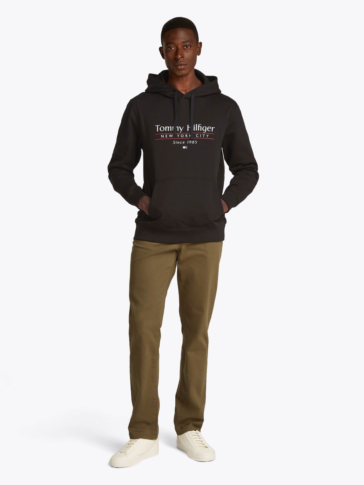 Mikina Tommy Hilfiger Tommy Hilfiger New York City Drawstring Hoodie Čierna | MW0MW38672BDS, 1