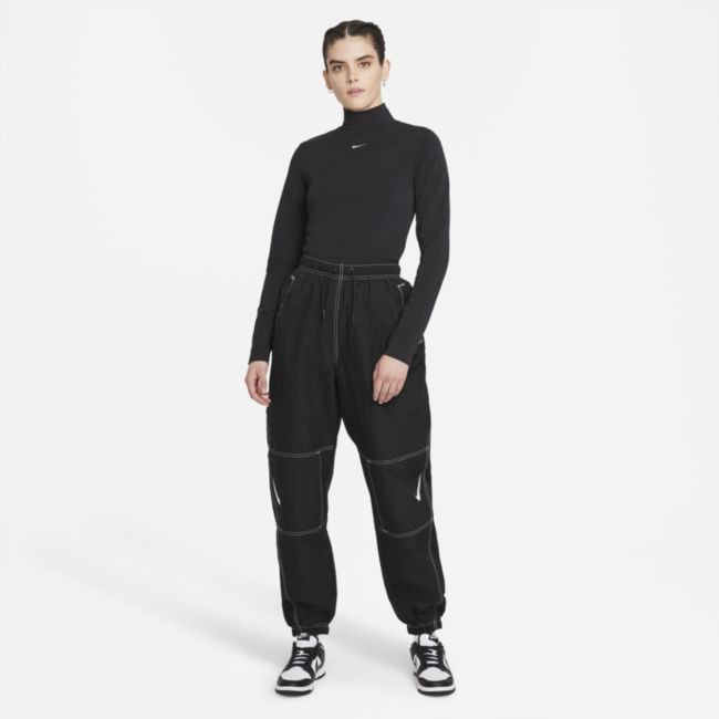 Tričko Nike Sportswear Collection Essentials Mock Top Čierna | DD5882-010, 0