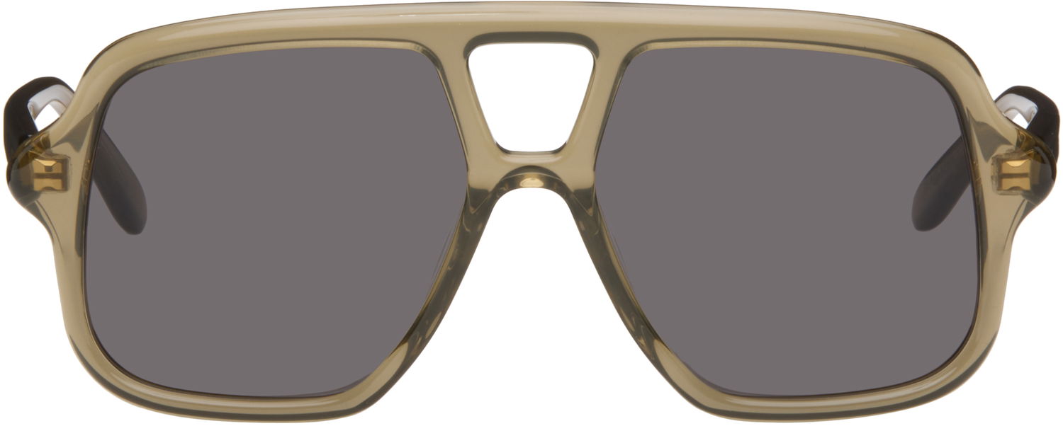 Slnečné okuliare Loewe Loewe Aviator Slim Sunglasses Zelené | LW40161UM5496A 840126861228, 0