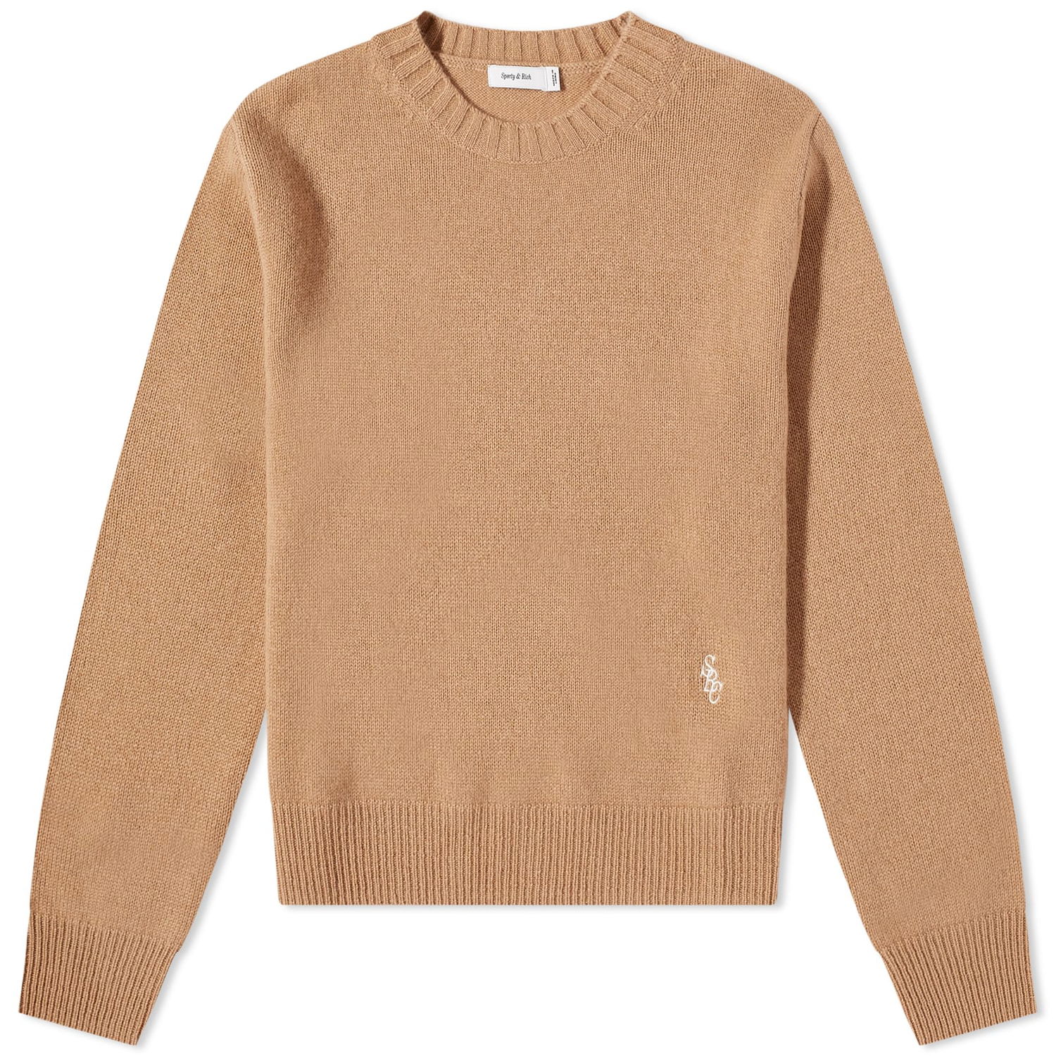 Sveter Sporty & Rich Itzel Cashmere Crew Knit Béžová | CR731CA, 0