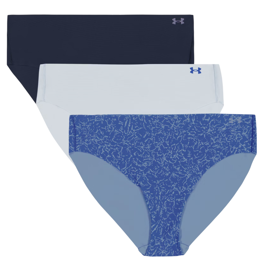 Nohavičky Under Armour Under Armour Print 3-Pack Hipster Modrá | 1383898-402