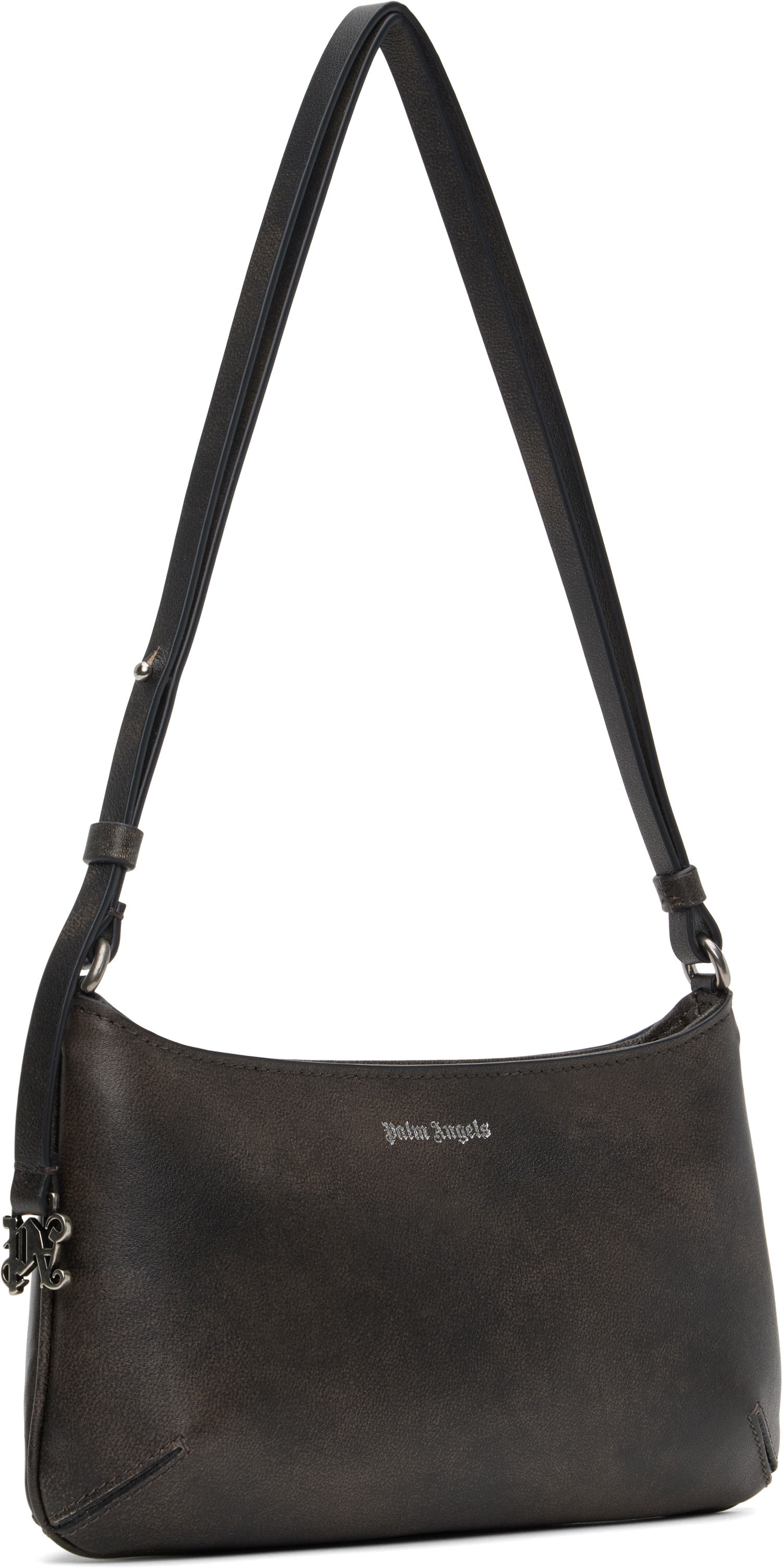 Taška cez rameno Palm Angels Vintage Leather Giorgina Shoulder Bag Čierna | PWNN028S25LEA0026E00, 1