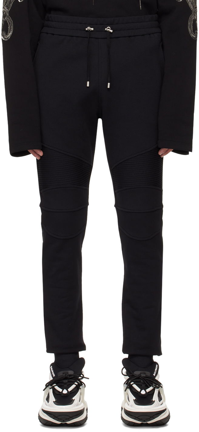 Tepláky Balmain Flocked Sweatpants Čierna | CH1OB000BB04, 0