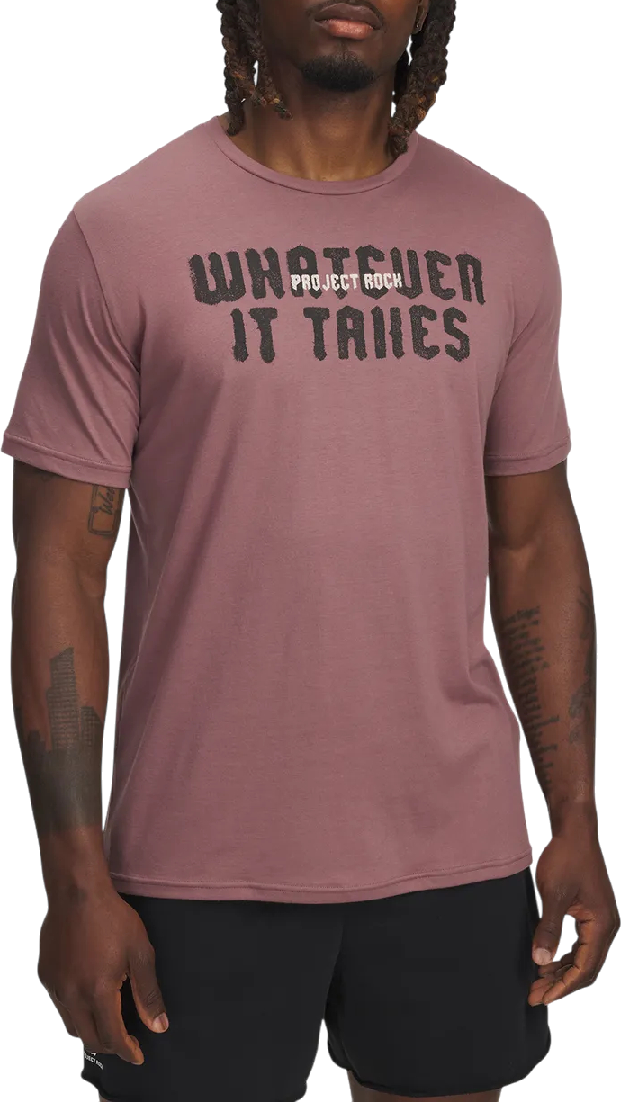 Tričko Under Armour Project Rock Q3 T-Shirt Fialová | 6005046-651, 0