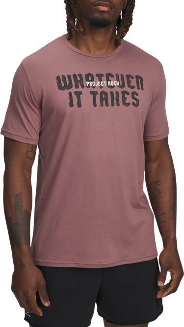 Tričko Under Armour Project Rock Q3 T-Shirt Fialová | 6005046-651, 0
