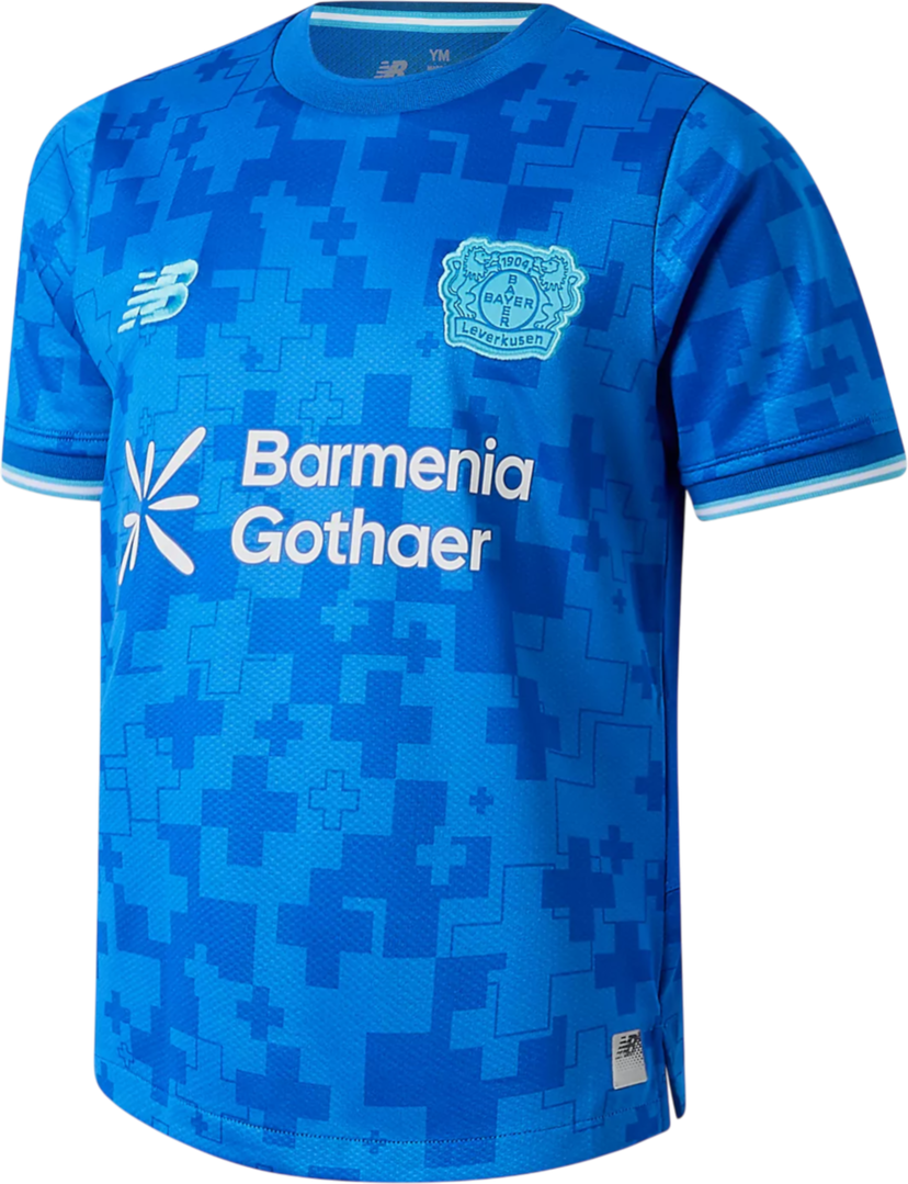 Dres New Balance Bayer 04 Leverkusen 3rd Jersey 2025/26 Modrá | jt230565-thd
