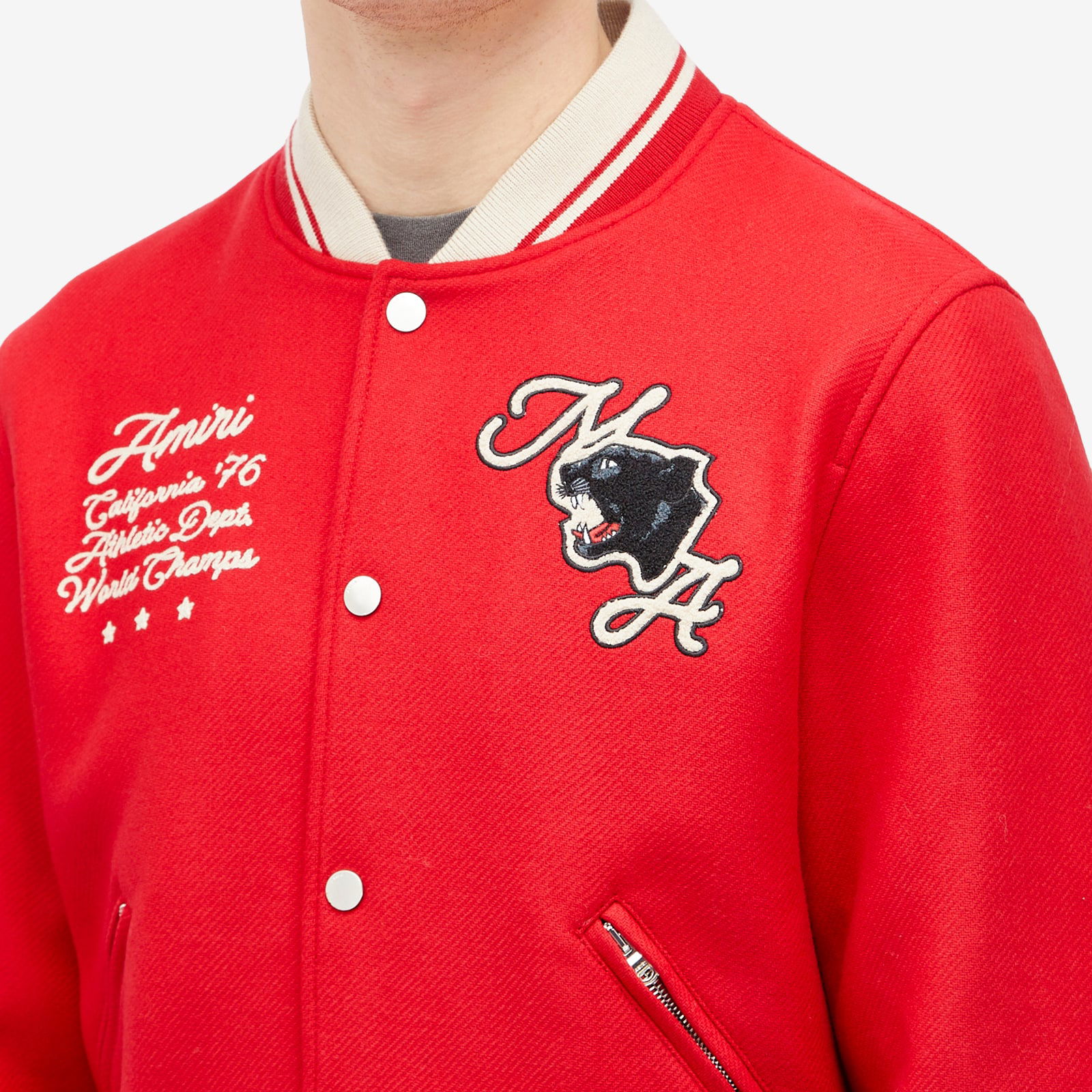 Panther Varsity Bomber Jacket - Large