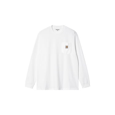 Tričko Carhartt WIP L/S Pocket T-Shirt Biela | I030437_02_XX, 6