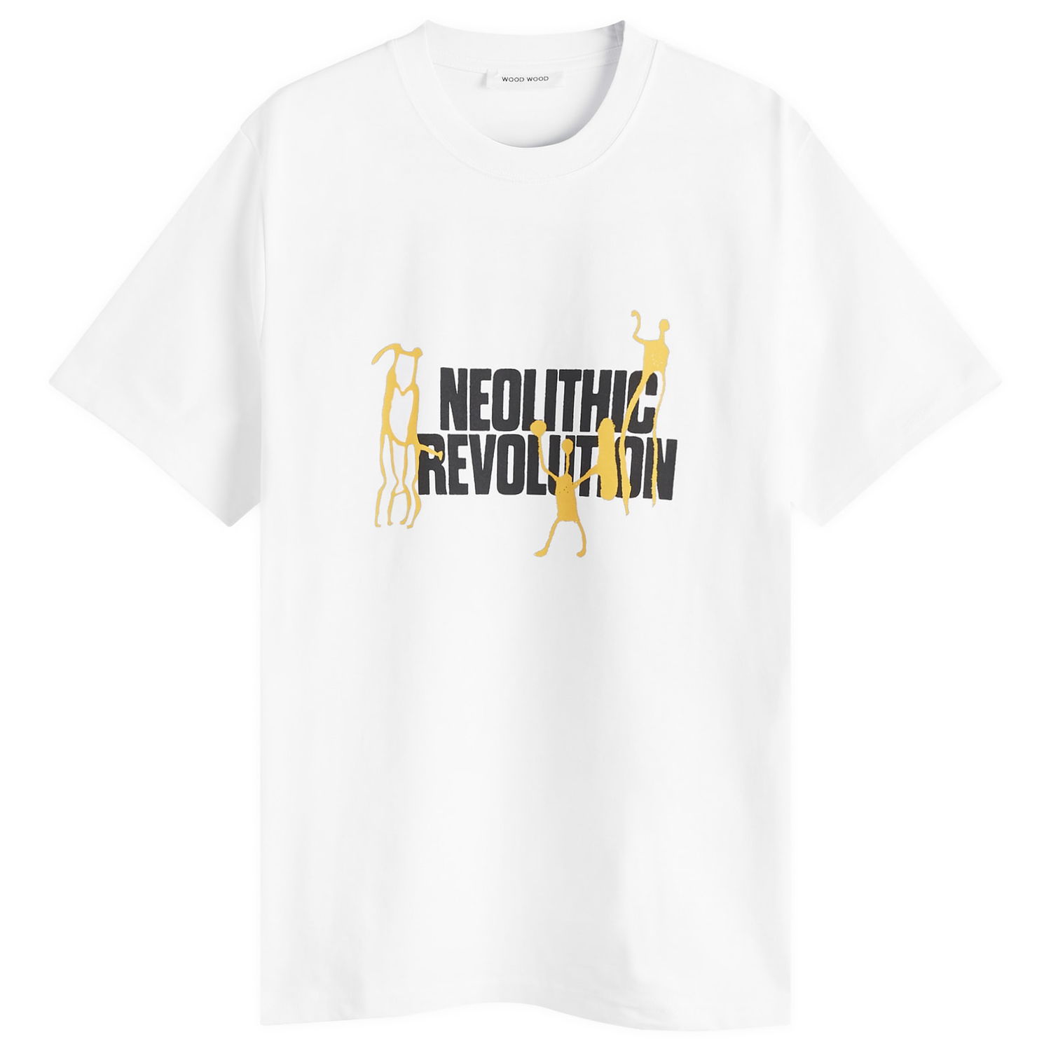 Tričko WOOD WOOD Bobby Neolithic T-Shirt White Biela | 30250233-0001, 0