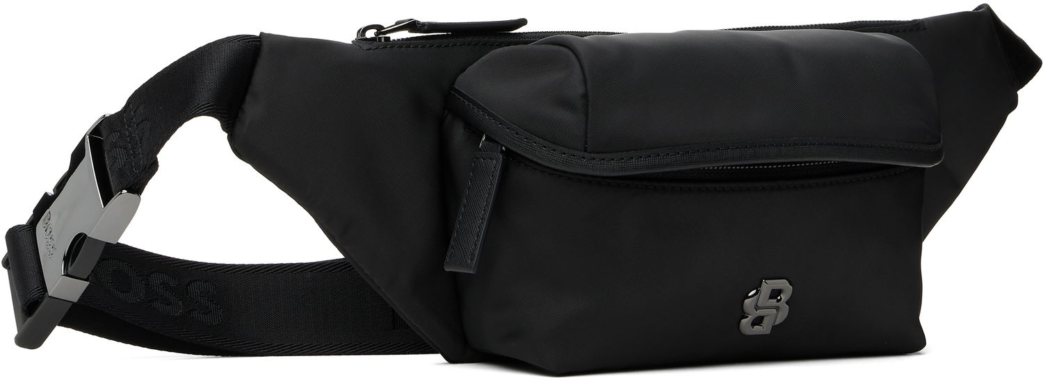 Ľadvinka BOSS BOSS Double B Monogram Belt Bag Čierna | 50548072, 1