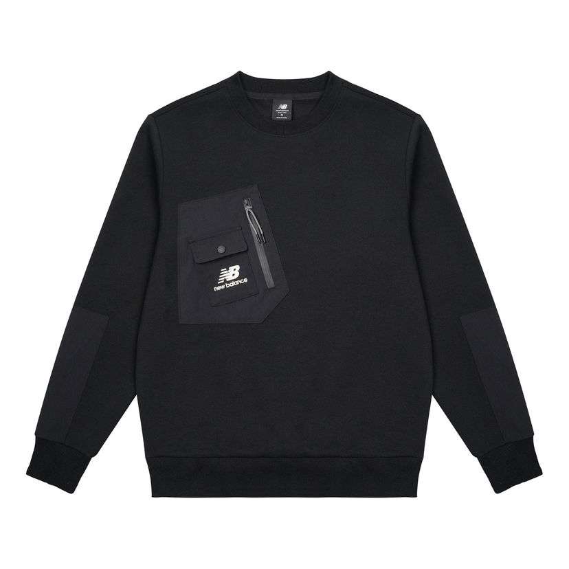 Sveter New Balance Pocket Splicing Knit Pullover Čierna | AMT13378-BK