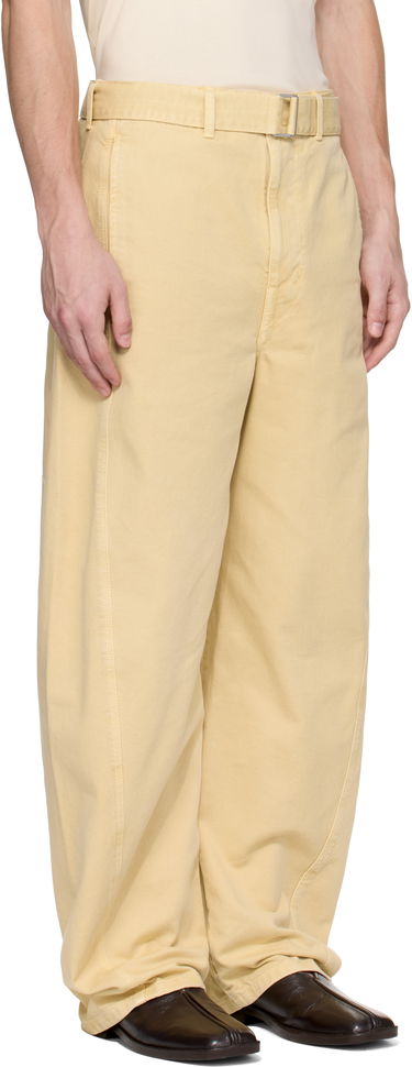 Nohavice LEMAIRE Lemaire Twisted Belted Trousers Žltá | PA326 LD1045, 1