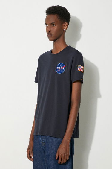 Tričko Alpha Industries Space Shuttle Tee Navy | 176507-07, 4