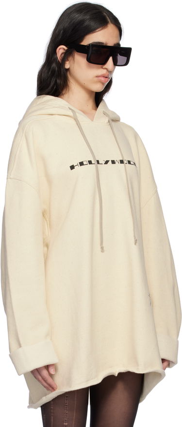 Mikina Rick Owens Rick Owens DRKSHDW Hollywood Peter Hoodie Béžová | DS01E3231 FNEP5P, 1