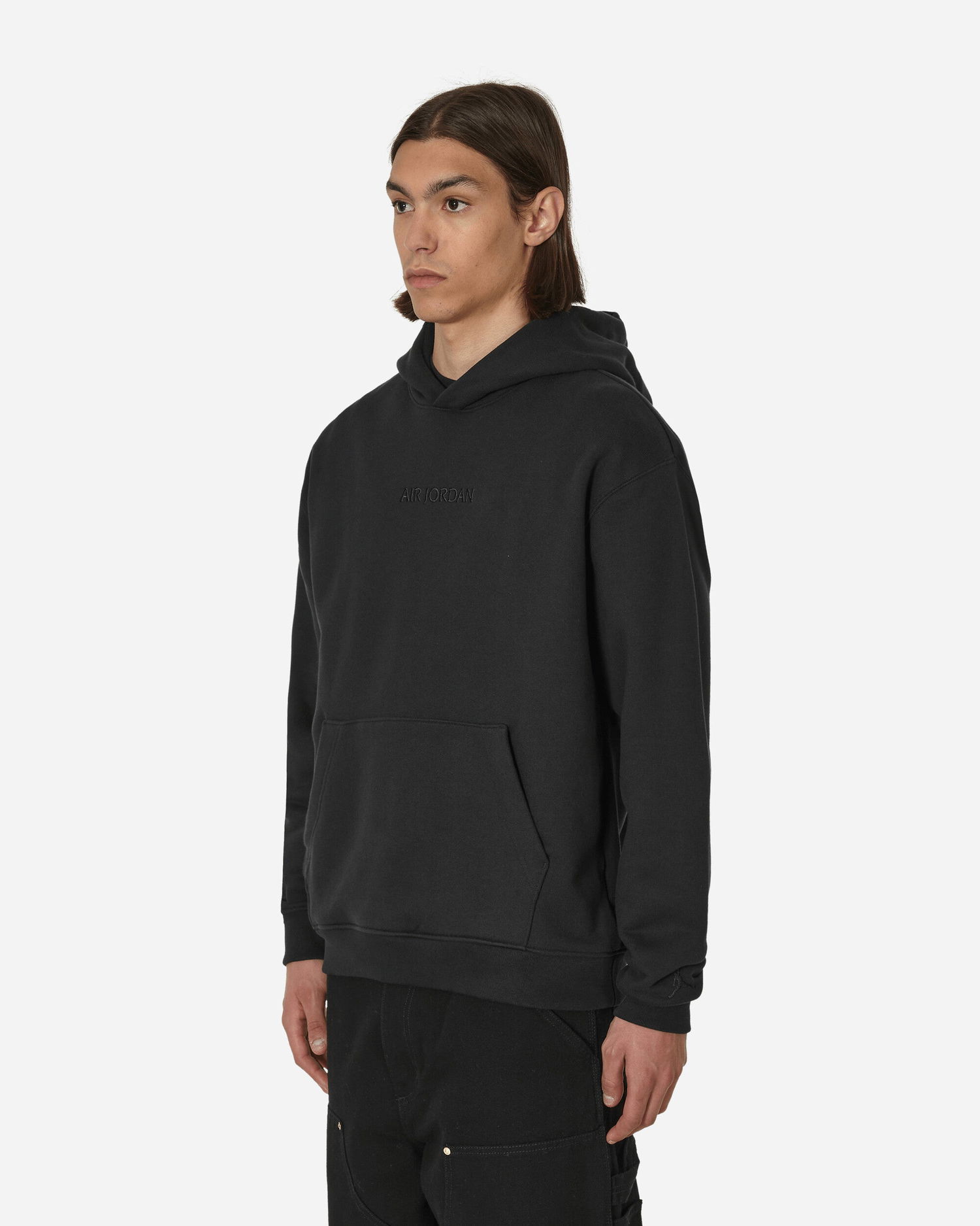 Mikina Jordan Wordmark Fleece Hoodie Čierna | FJ1966-010, 1