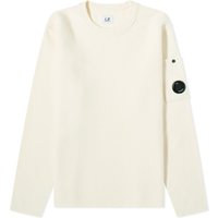 Sveter C.P. Company Lens Lambswool Crew Knit "Gauze White" Béžová | 15CMKN093A-005504A-103, 1