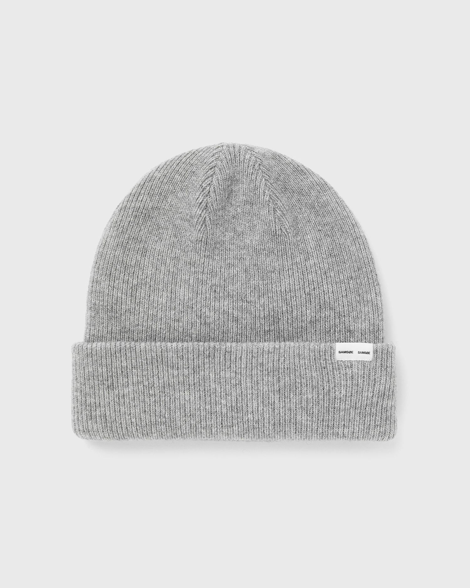 Kulicha Samsoe Samsoe Ribbed Knit Beanie Šedá | M13407218-GREY-MEL, 0