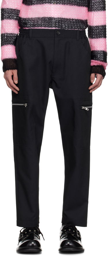Cargo nohavice Comme des Garçons Homme Deux Irregular Pin Head Trousers Čierna | DO-P024-051, 0