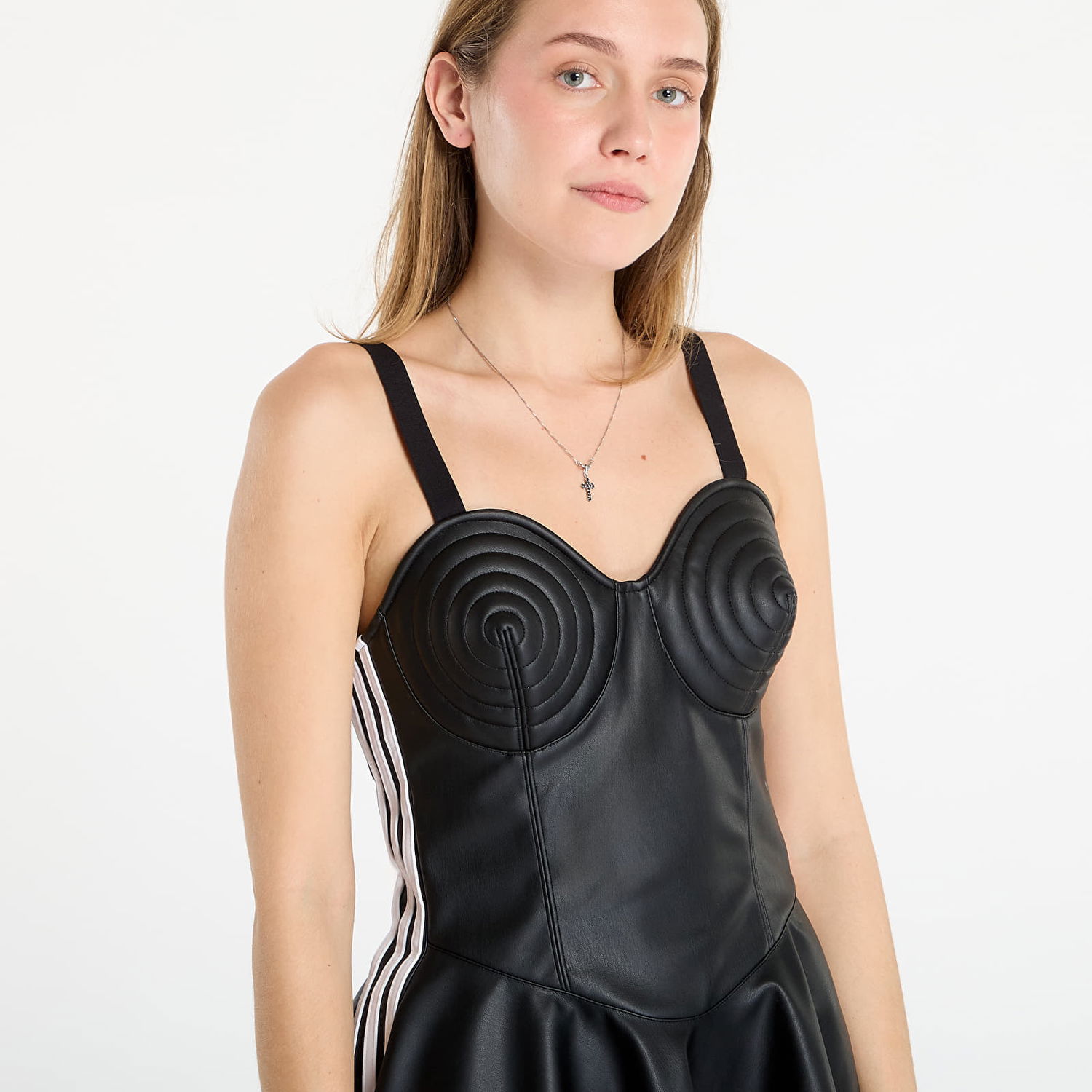 Šaty adidas Performance Jeremy Scott Faux-Leather Dress Čierna | JW0833, 1
