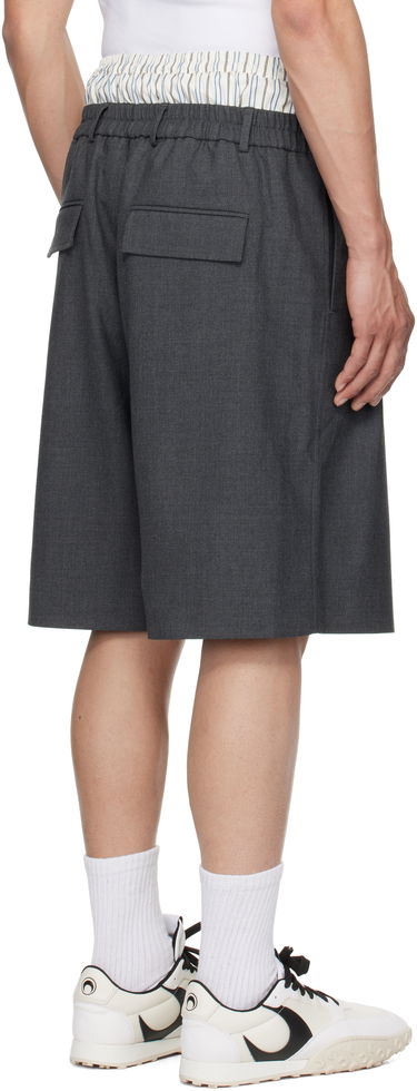 Šortky Marine Serre Marine Serre Regenerated Tailoring Shorts Šedá | MSH010A DWOV0057, 2