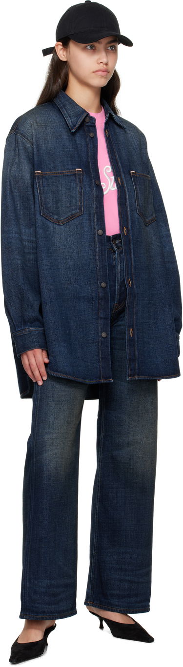 Košeľa Acne Studios Acne Studios Denim Button-Up Shirt Modrá | CB0112-, 3
