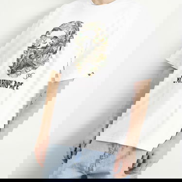 Tričko BAPE Tree Edge Camo Graphic T-Shirt By Bathing Ape Biela | 001TEL801304M-WHT, 5