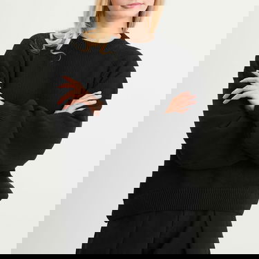 Sveter YMC Bellow Sleeve Knit Sweater Čierna | Q8ZAK-01, 5