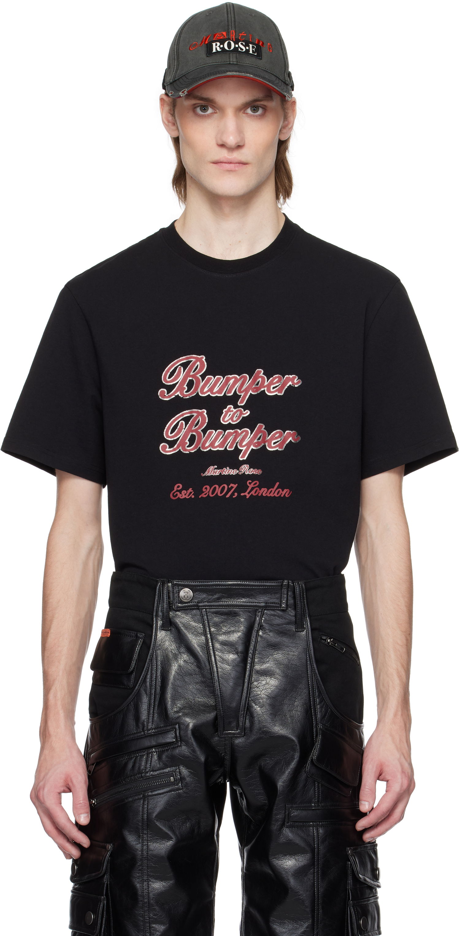 Tričko Martine Rose Martine Rose Bumper to Bumper Classic T-Shirt Čierna | 603JE03001E, 0