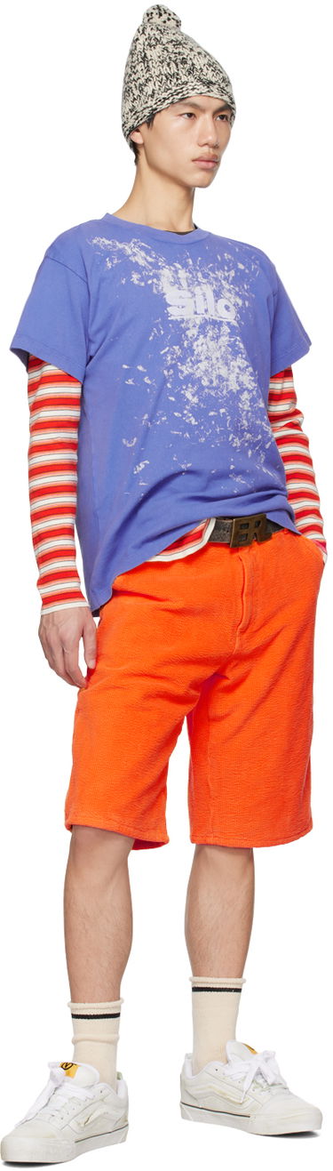 Šortky ERL Three-Pocket Corduroy Shorts Oranžová | ERL06P010, 3