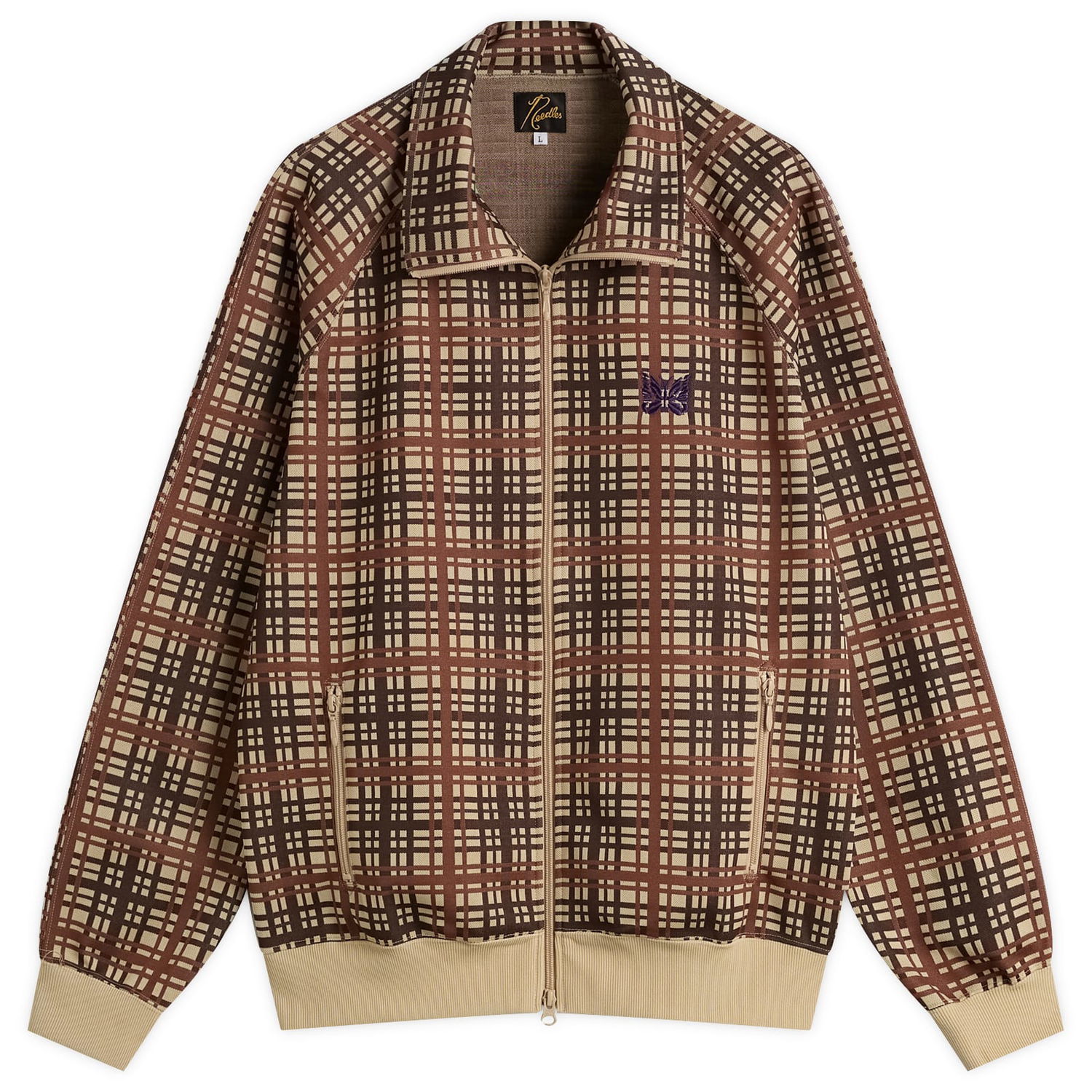 Bunda Needles Poly Jacquard Track Jacket Hnedá | RW312-A, 0