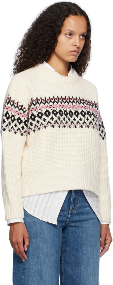 Sveter rag & bone rag & bone Leigh Fair Isle Sweater Biela | WAS24F015EC15, 1