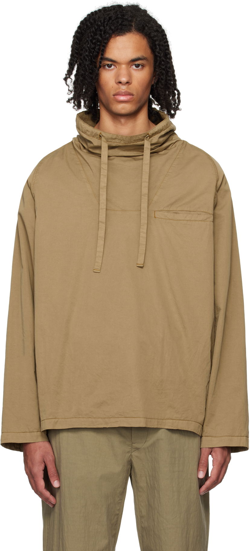 Bunda LEMAIRE Lemaire Funnel Neck Jacket Béžová | TO1311 LF1206