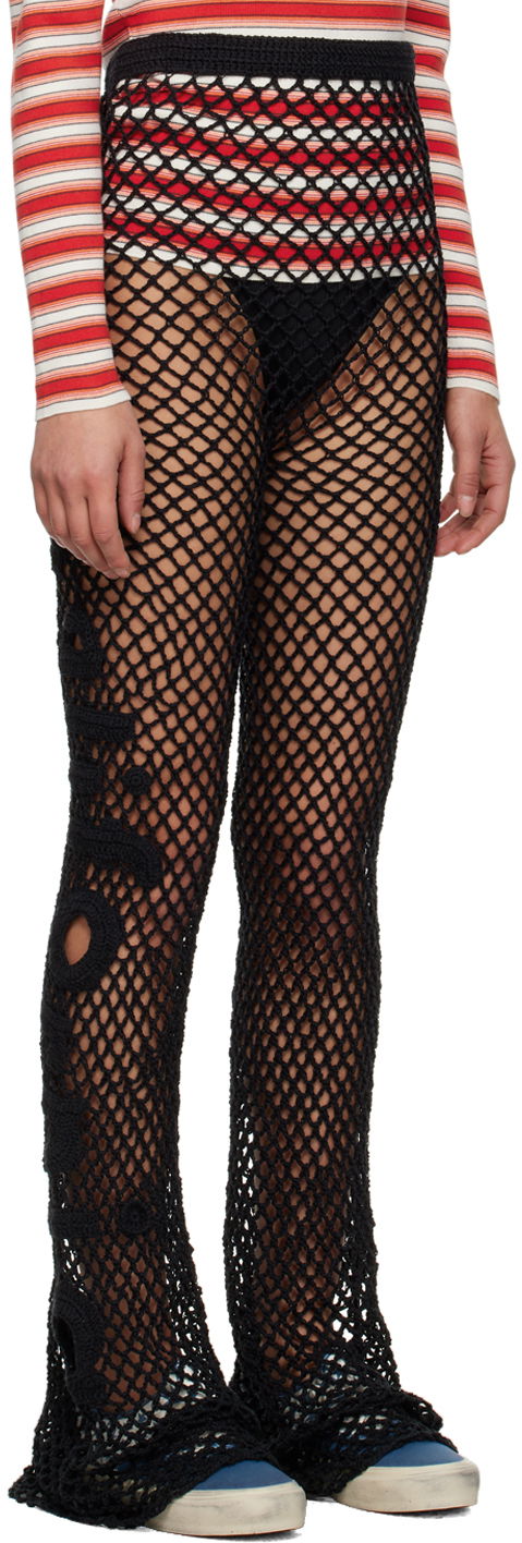 Legíny ERL Sheer Crochet Leggings Čierna | ERL06P103, 1