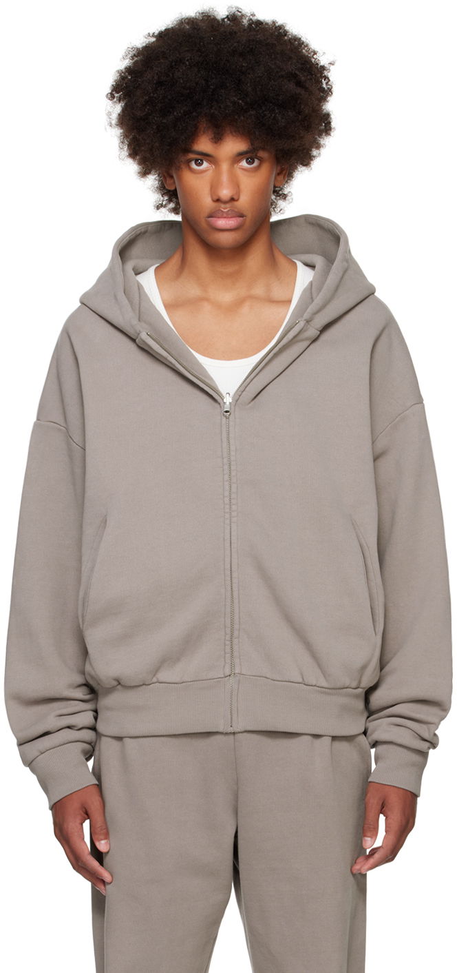 Mikina Entire Studios Thermal Hoodie Šedá | ES2488SA, 0