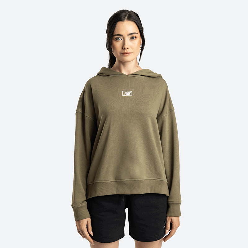 Mikina New Balance Hoodie Zelené | WT33512CGN, 0