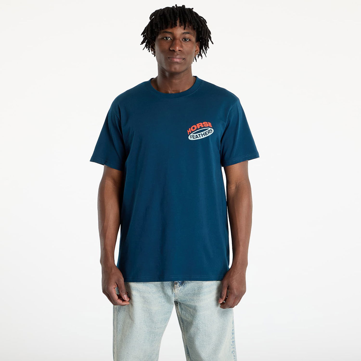 Tričko Horsefeathers Horsefeathers Orbit T-Shirt Modrá | SM1382C, 0
