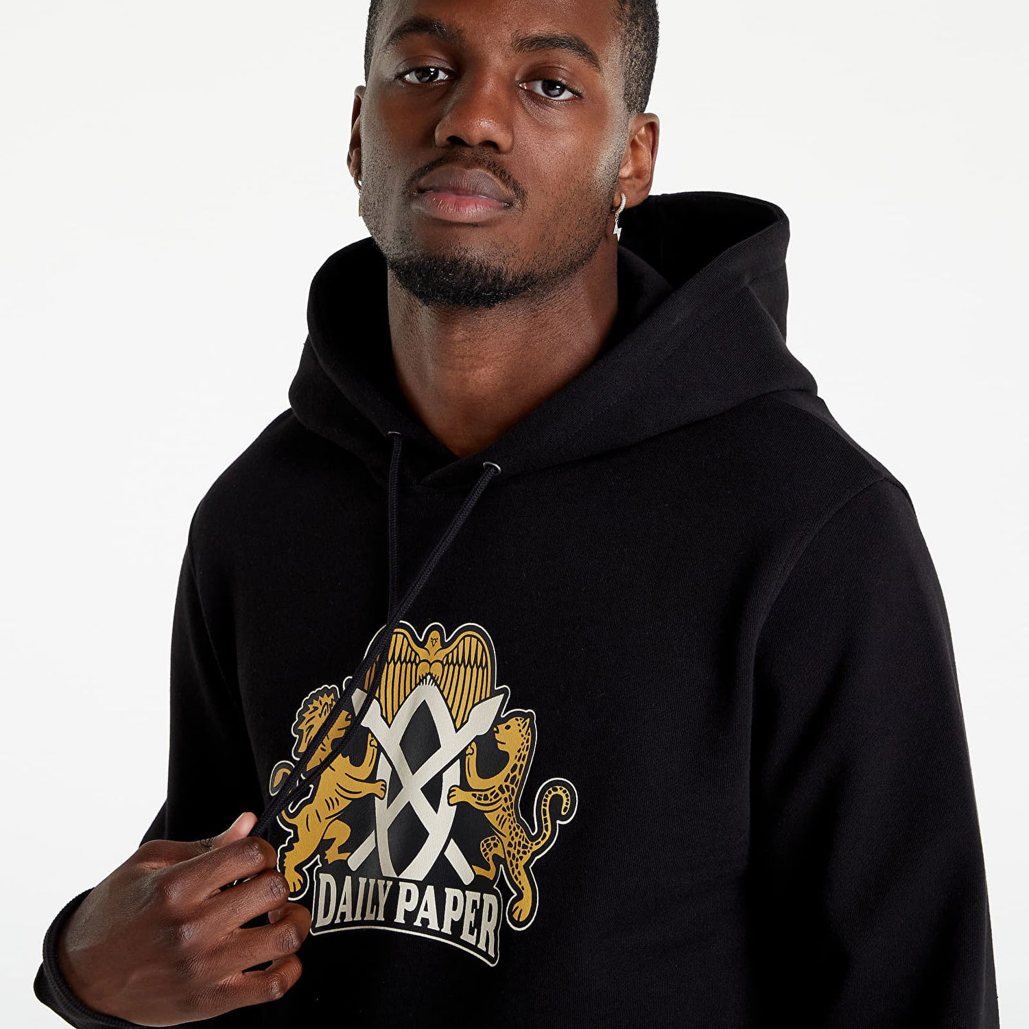 Mikina DAILY PAPER Nakato Hoodie Čierna | 2221073, 1