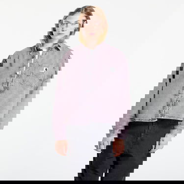 Košeľa Carhartt WIP Georgia Cropped Garment Dyed Shirt Jac Fialová | I035823.2W6GD, 0