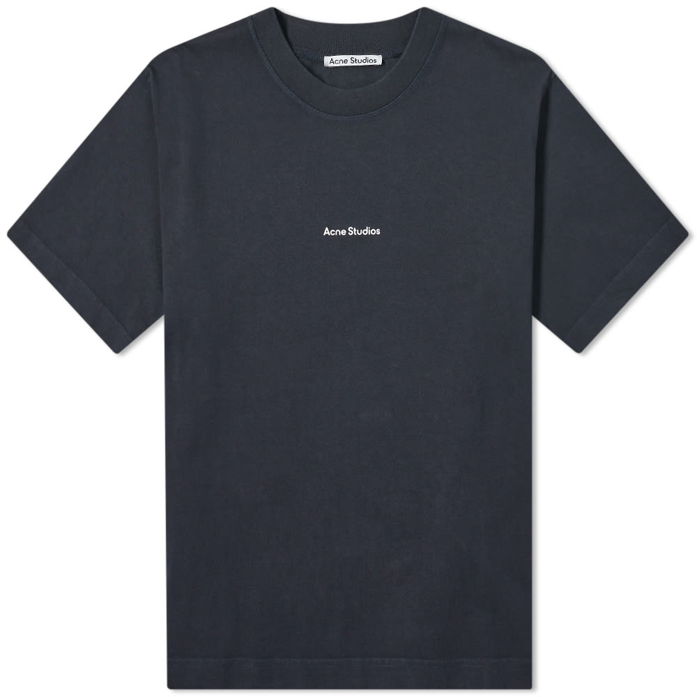 Tričko Acne Studios Logo Tee Čierna | AL0135-900, 0